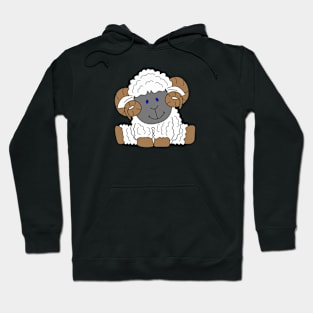 Fluffy White Ram Hoodie